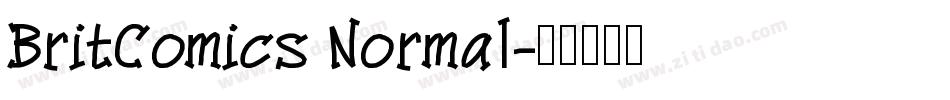 BritComics Normal字体转换